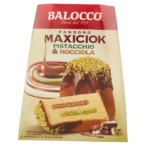 Balocco Pandoro Maxiciok Pistacchio & Nocciola 800 g