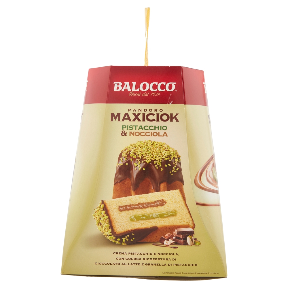 Balocco Pandoro Maxiciok Pistacchio & Nocciola 800 g