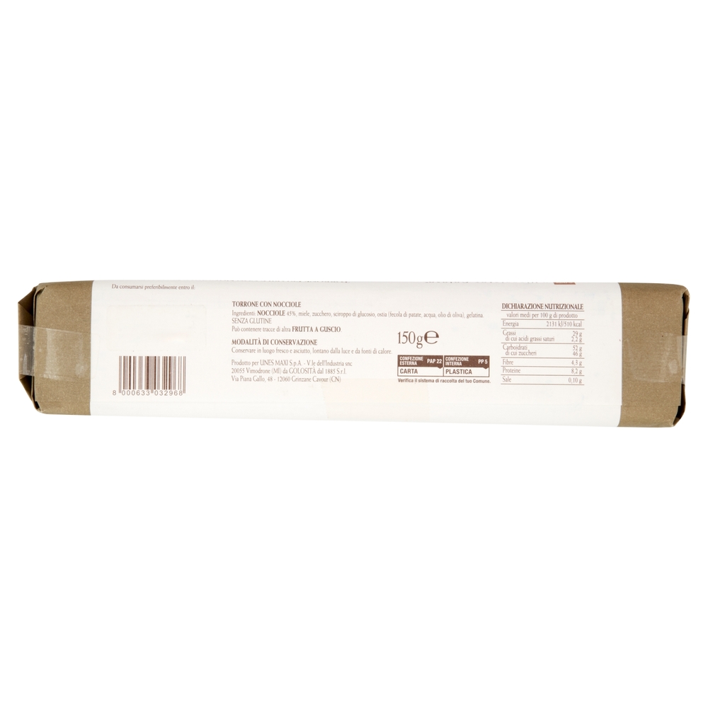 Torrone Friabile con Nocciole Italiane Il Viaggiator Goloso