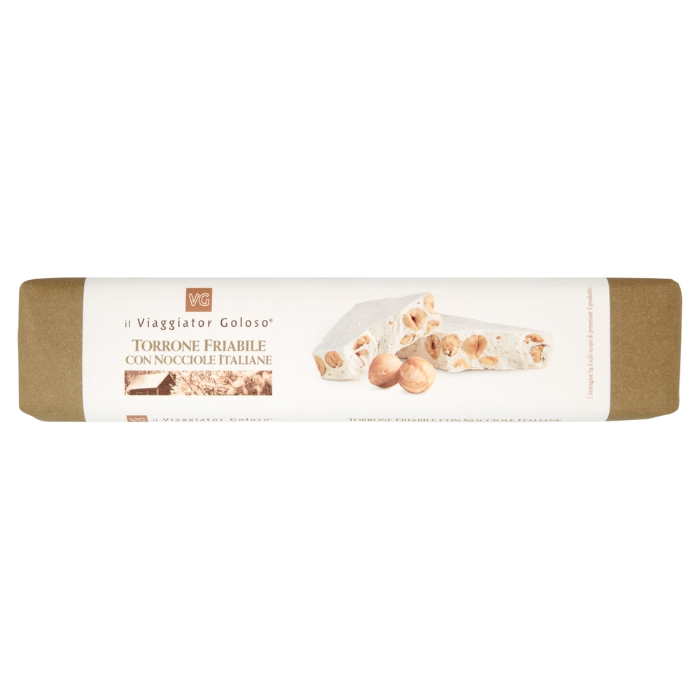 Torrone Friabile con Nocciole Italiane Il Viaggiator Goloso