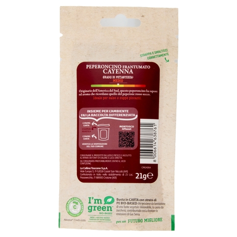 Montosco le Specialità Peperoncino Cayenna Medio 21 g