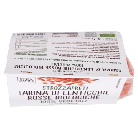 Strozzapreti Farina di Lenticchie Rosse BIO Il Viaggiator Goloso