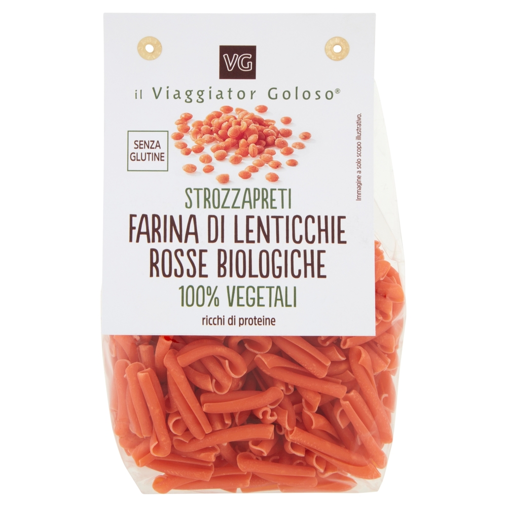 Strozzapreti Farina di Lenticchie Rosse BIO Il Viaggiator Goloso