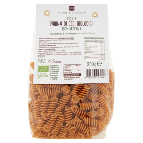 Fusilli Farina di Ceci BIO Il Viaggiator Goloso