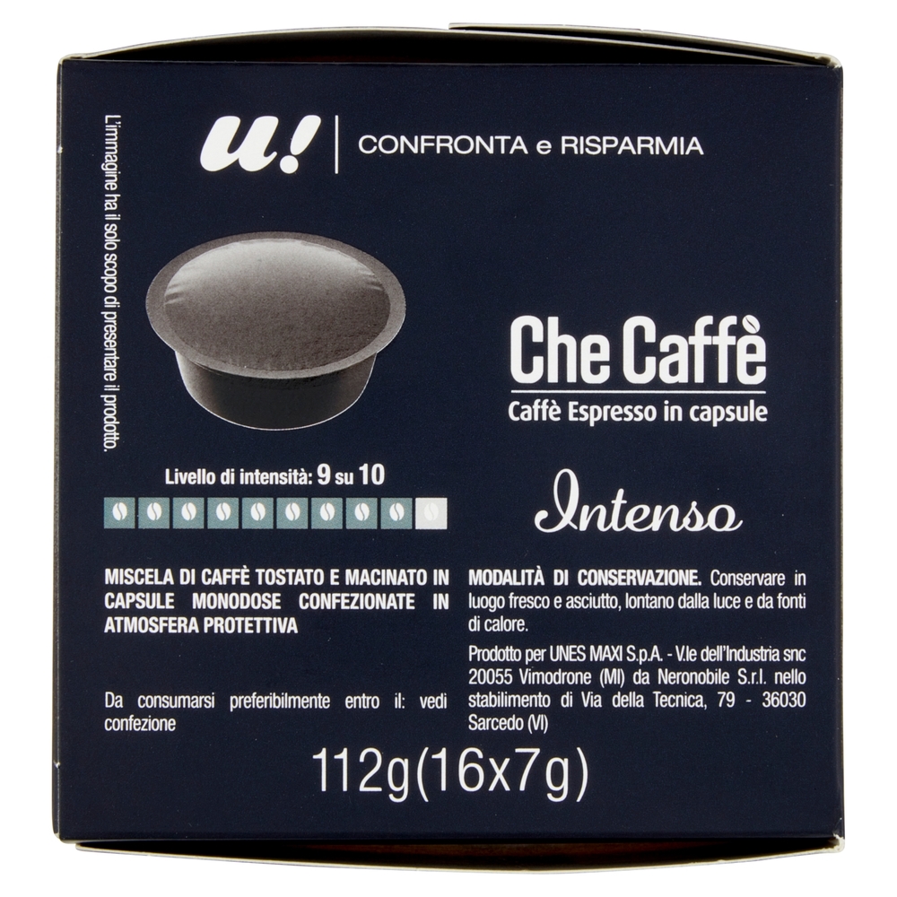 16 Capsule Che Caffè Intenso Lavazza A Modo Mio U! Confronta e Risparmia