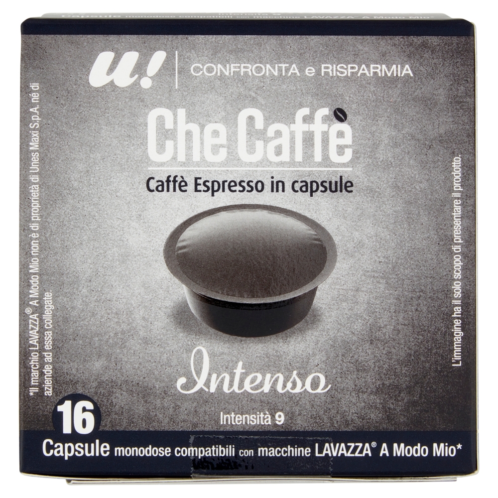 16 Capsule Che Caffè Intenso Lavazza A Modo Mio U! Confronta e Risparmia