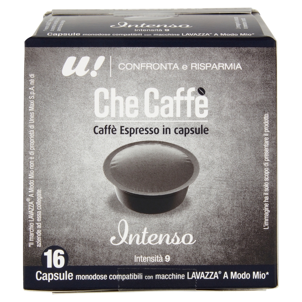 16 Capsule Che Caffè Intenso Lavazza A Modo Mio U! Confronta e Risparmia
