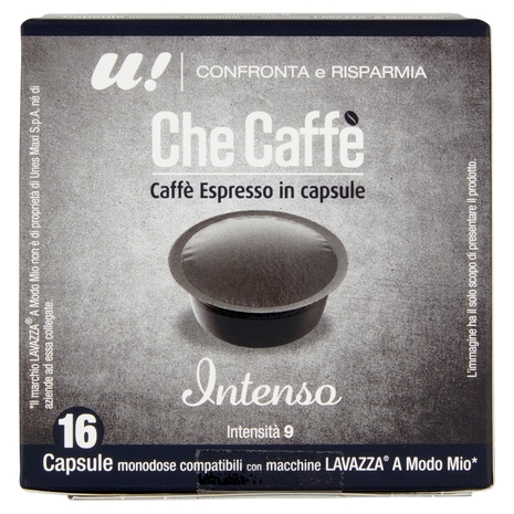 16 Capsule Che Caffè Intenso Lavazza A Modo Mio U! Confronta e Risparmia