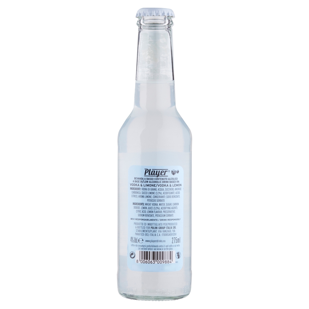 Player Cocktail #03 Vodka & Lemon 275 ml