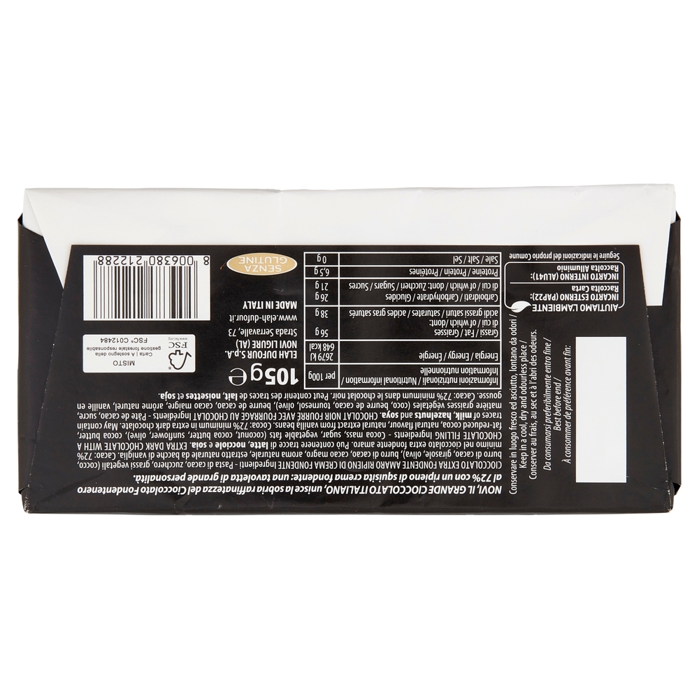 Novi Fondentenero Ripieno 105 g