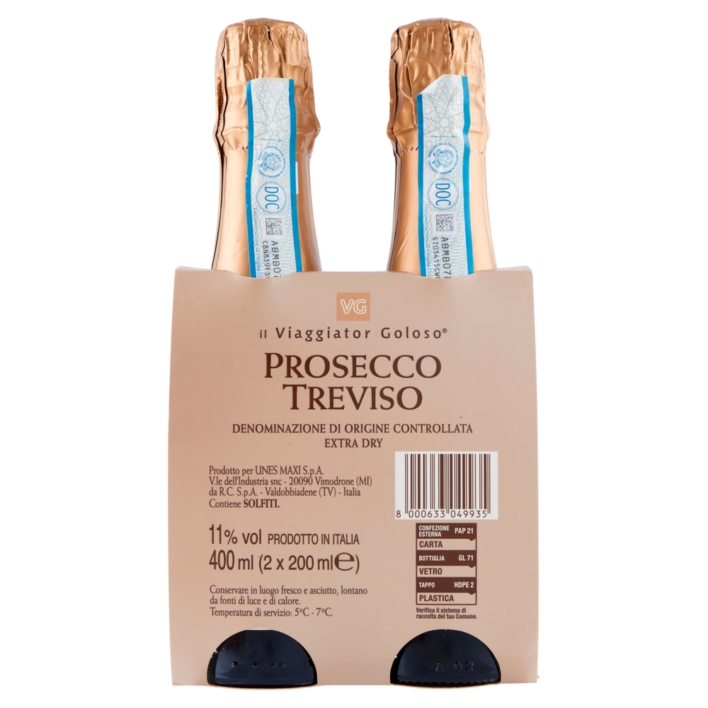 il Viaggiator Goloso - Prosecco Treviso DOC - 2x200 ml
