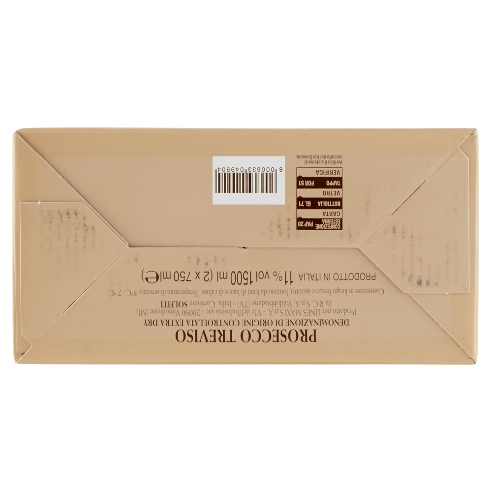 DUETTO PROSECCO TREVISO DOC Extra Dry il Viaggiator Goloso