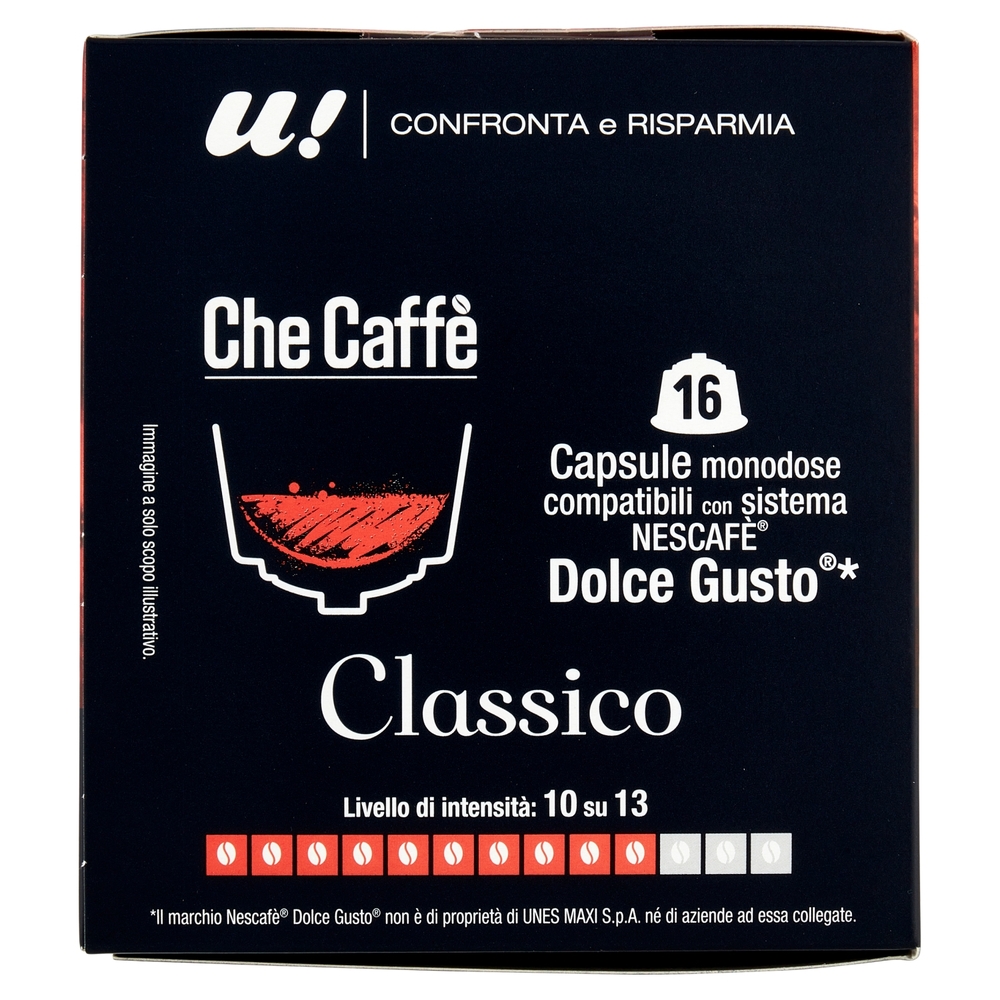 16 Capsule Che Caffè Classico Monodose Nescafè Dolce Gusto  U! Confronta e Risparmia