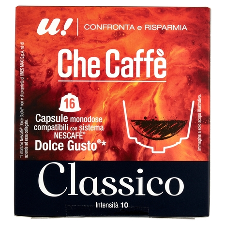 16 Capsule Che Caffè Classico Monodose Nescafè Dolce Gusto  U! Confronta e Risparmia