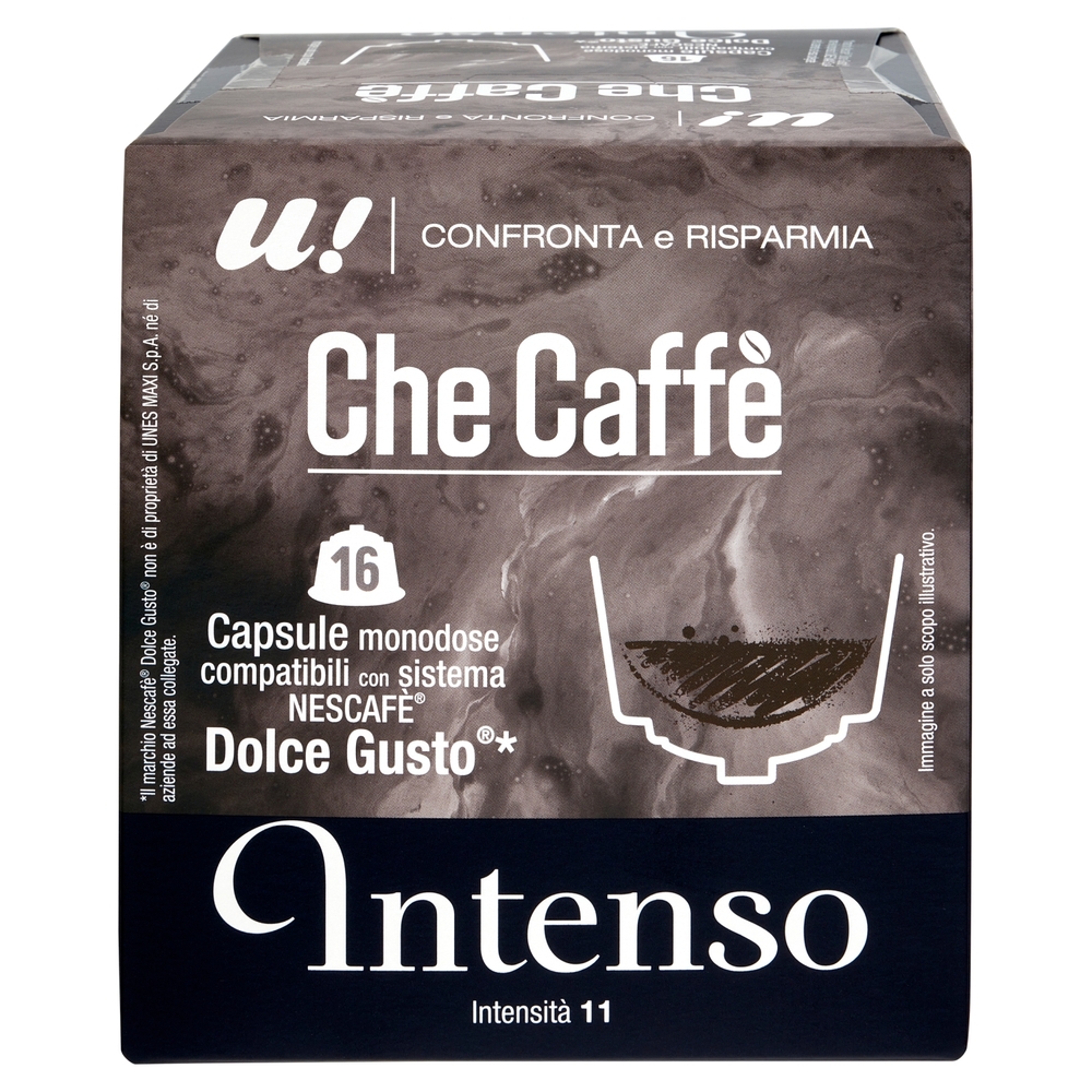16 Capsule Che Caffè Intenso Monodose Nescafè Dolce Gusto U! Confronta e Risparmia