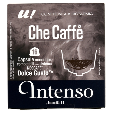 16 Capsule Che Caffè Intenso Monodose Nescafè Dolce Gusto U! Confronta e Risparmia