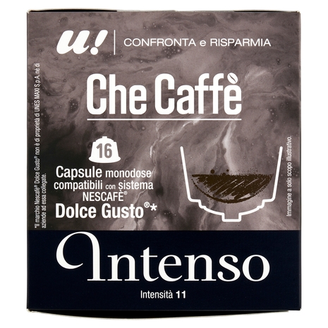 16 Capsule Che Caffè Intenso Monodose Nescafè Dolce Gusto U! Confronta e Risparmia