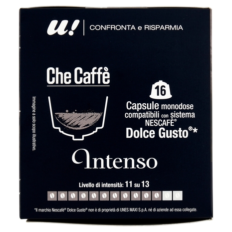 16 Capsule Che Caffè Intenso Monodose Nescafè Dolce Gusto U! Confronta e Risparmia
