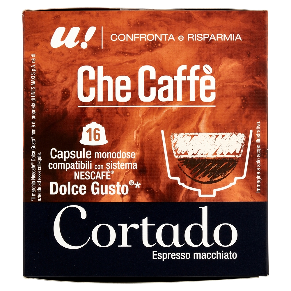 16 Capsule Che Caffè Cortado Monodose Nescafè Dolce Gusto  U! Confronta e Risparmia