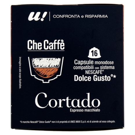 16 Capsule Che Caffè Cortado Monodose Nescafè Dolce Gusto  U! Confronta e Risparmia