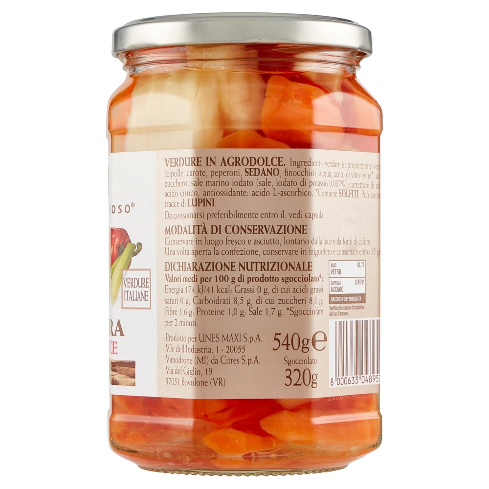 Giardiniera in Agrodolce Il Viaggiator Goloso