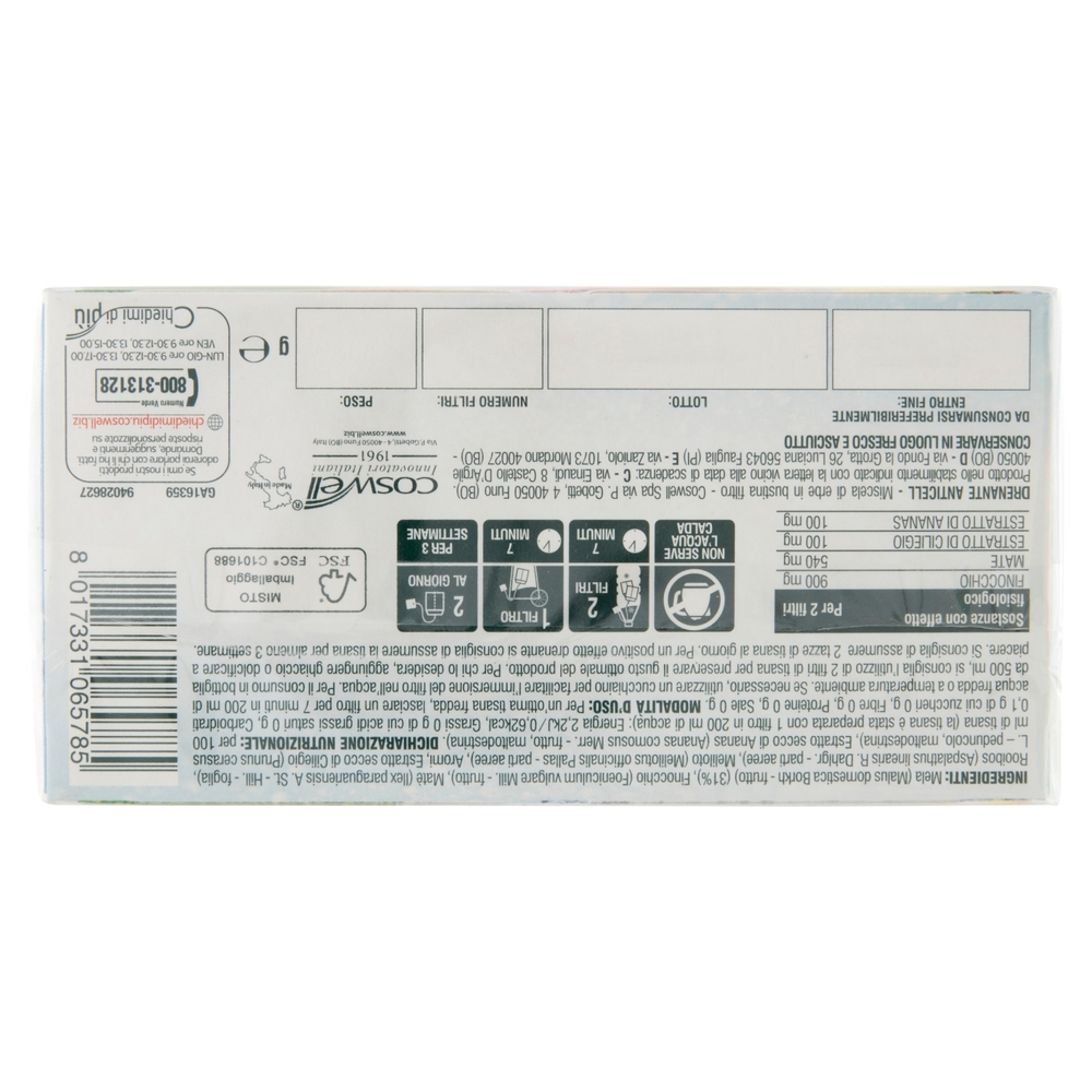 L'Angelica Tisana a Freddo Drenante Anticell 18 Filtri 36 g