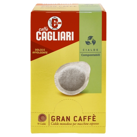 Caffè Cagliari Gran Caffè Cialde monodose per macchine espresso 18 x 7,5 g