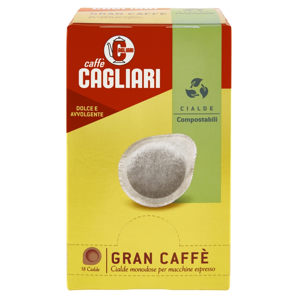 Caffè Cagliari Gran Caffè Cialde monodose per macchine espresso 18 x 7,5 g