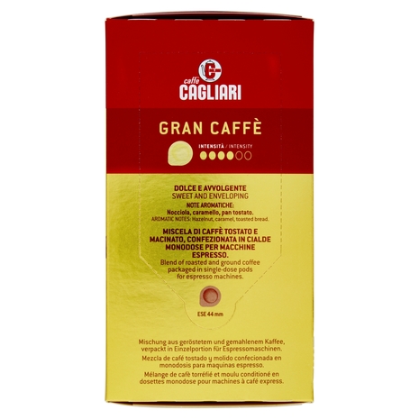 Caffè Cagliari Gran Caffè Cialde monodose per macchine espresso 18 x 7,5 g