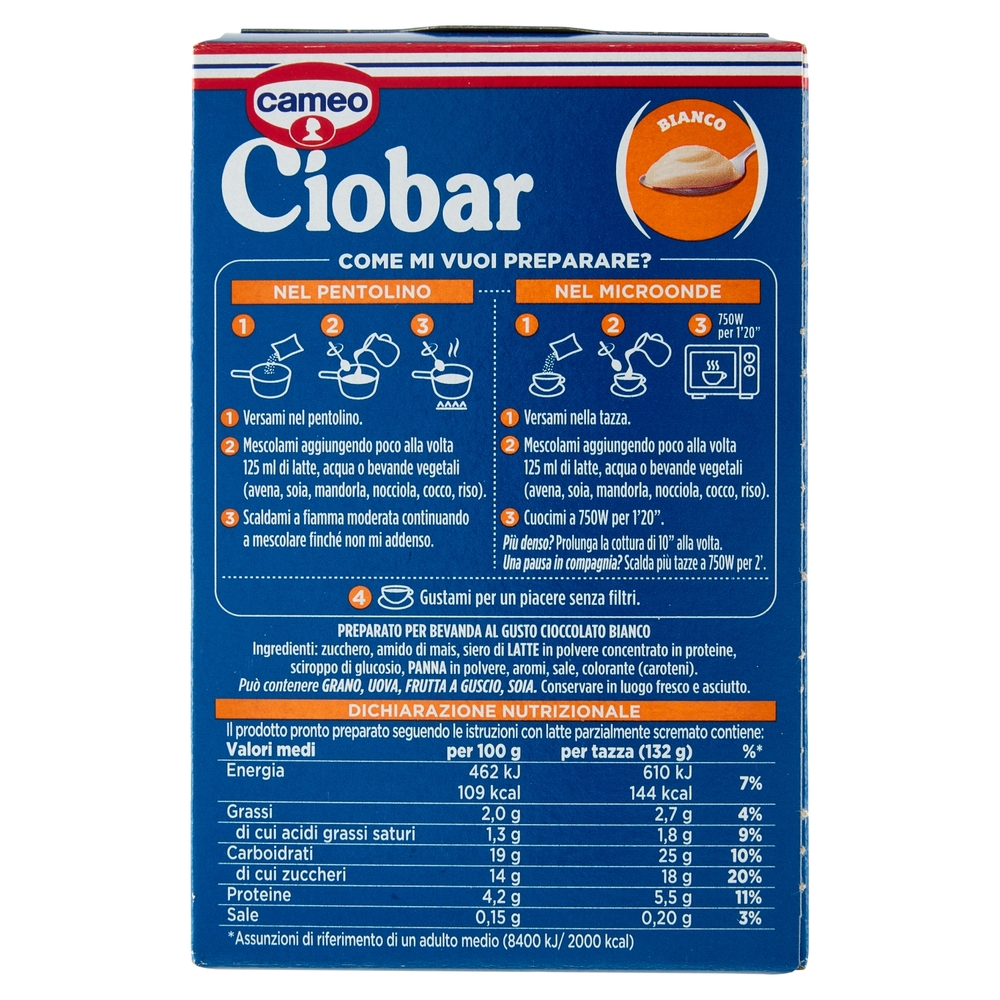 cameo Ciobar Bianco 5 x 21 g