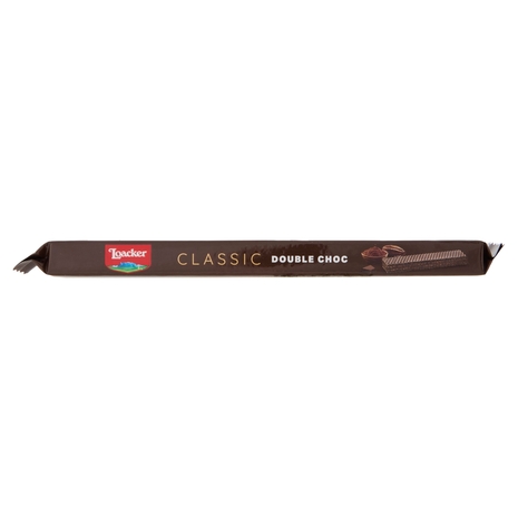 Loacker Classic Double Choc Wafer al Cacao dell'Ecuador con crema al Cioccolato Wafers 175g