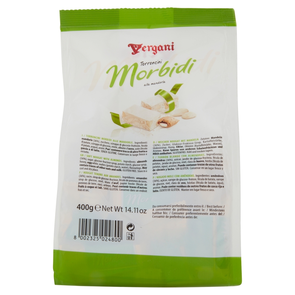 Vergani Torroncini Morbidi alla mandorla 400 g