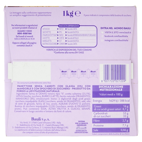 Bauli Panettone di Verona 1kg
