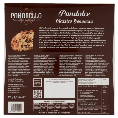 Panarello Pandolce Classico Genovese 750 g
