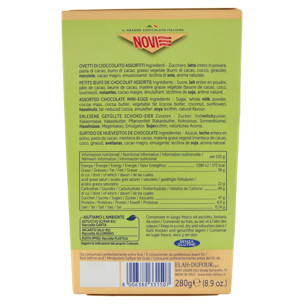 Novi Selezione Primavera ovetti assortiti di finissimo cioccolato 280 g