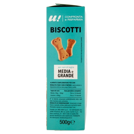 BISCOTTI CANE Media e Grande Taglia U! Confronta e Risparmia