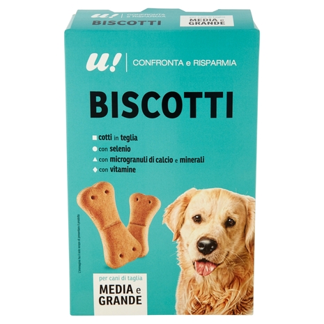 BISCOTTI CANE Media e Grande Taglia U! Confronta e Risparmia