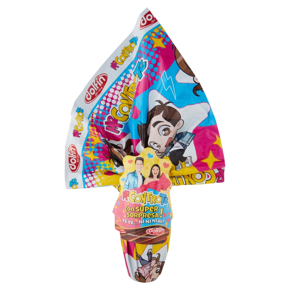 dolfin Uovo di Cioccolato al Latte Finissimo Me Contro Te 250 g