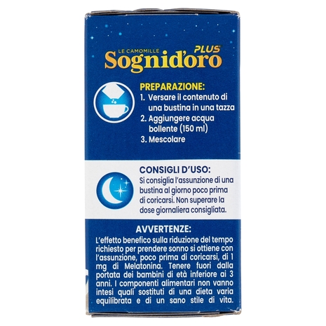 Sognid'oro Plus le Camomille Melatonina bustine 16 x 4 g