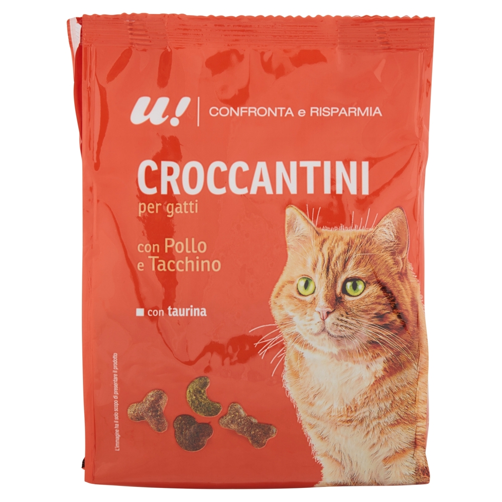 CROCCANTINI PER GATTI CON POLLO E TACCHINO U! Confronta e Risparmia