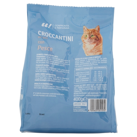 CROCCANTINI PER GATTI CON PESCE U! Confronta e Risparmia