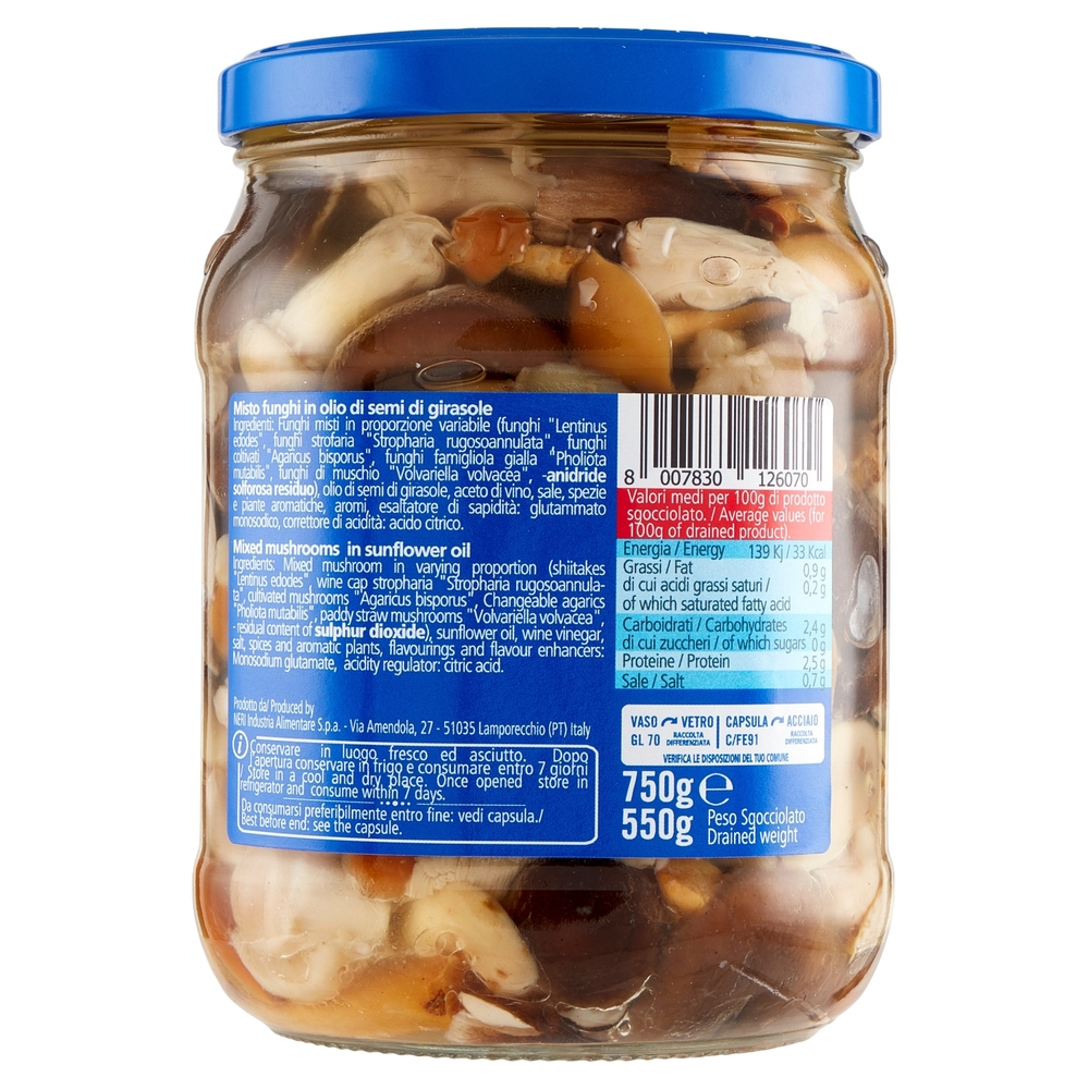 Neri Misto Funghi 750 g