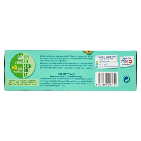 Riso Scotti Si con Riso Senza Lattosio Merenda Biscotto e Cioccolato 8 x 25 g