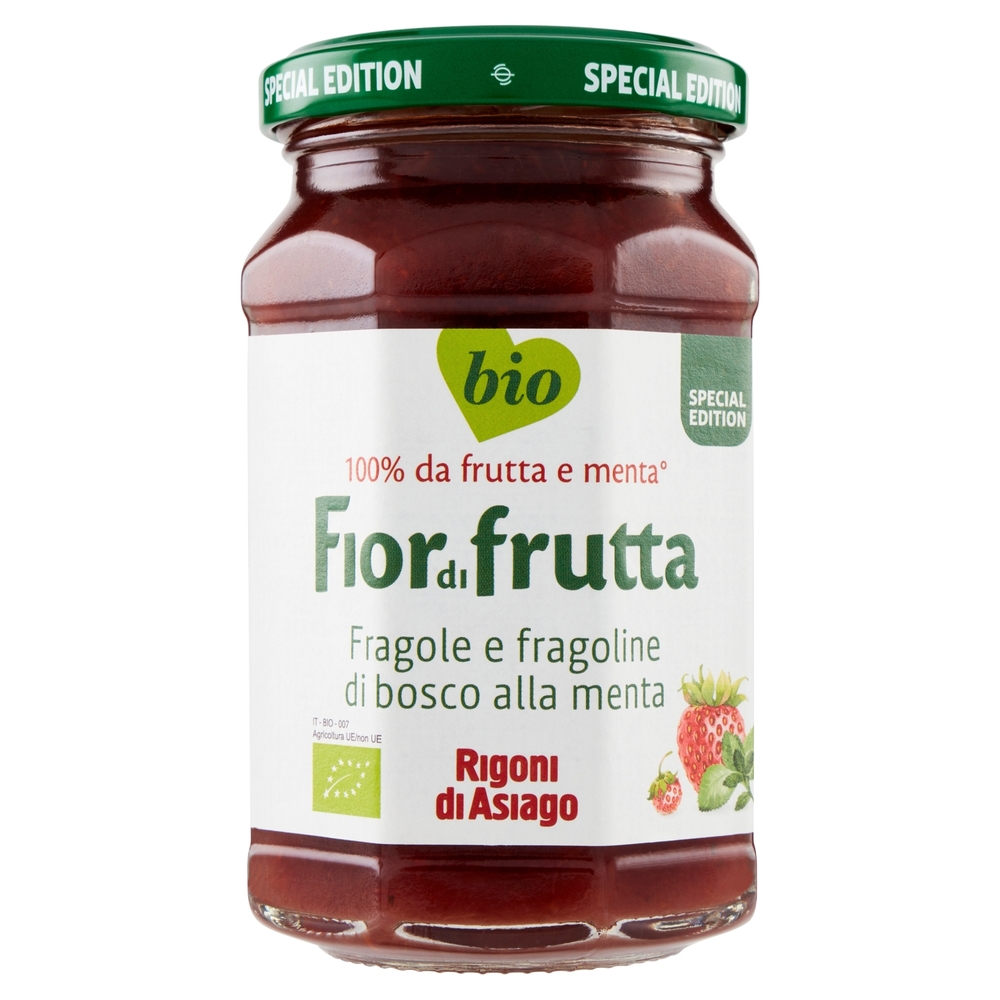 Rigoni di Asiago Fiordifrutta Fragole e fragoline di bosco alla menta bio 250 g
