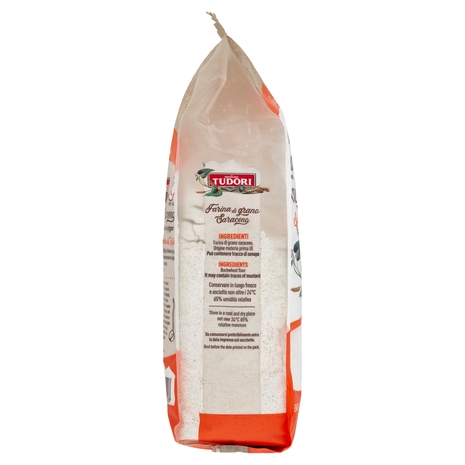 molino Tudori Farina di grano Saraceno Speciale per pizzoccheri, dolci, pane e pizza 1000 g