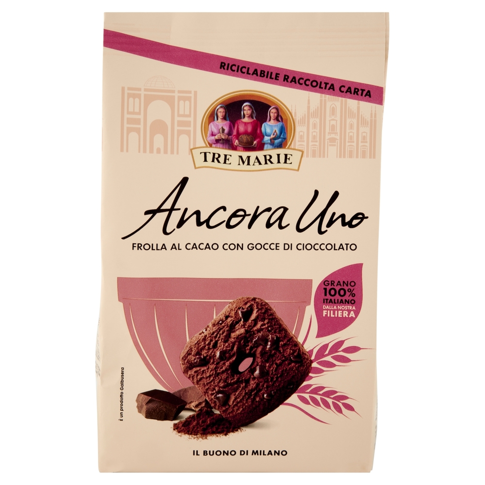 Tre Marie Ancora Uno Frolla al Cacao con Gocce di Cioccolato 300 g