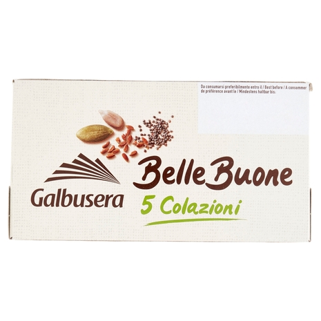 Galbusera BelleBuone 5 Colazioni Semi di papavero semi di girasole, zucca e lino 5 x 40 g