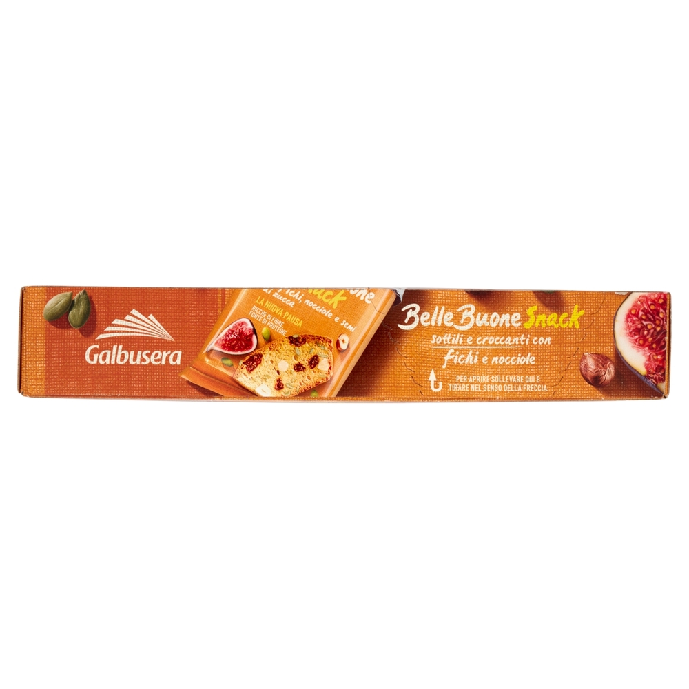 Galbusera BelleBuone Snack sottili e croccanti con fichi, nocciole e semi di zucca 5 x 30 g