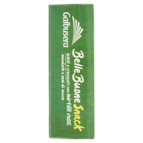 Galbusera BelleBuone Snack sottili e croccanti con mirtilli rossi, mandorle e semi di zucca 5 x 30 g