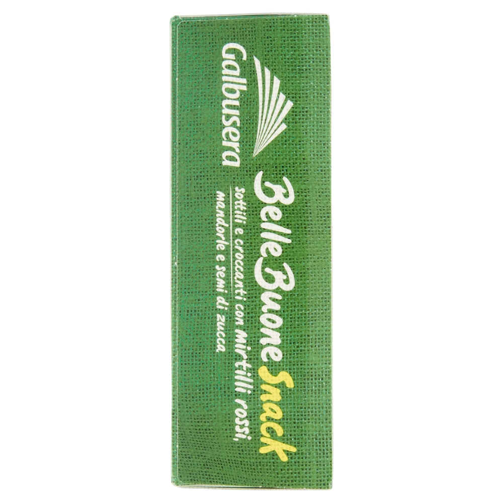 Galbusera BelleBuone Snack sottili e croccanti con mirtilli rossi, mandorle e semi di zucca 5 x 30 g